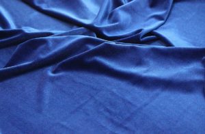 Обивочная ткань 
 Бархат для штор стрейч цвет синий